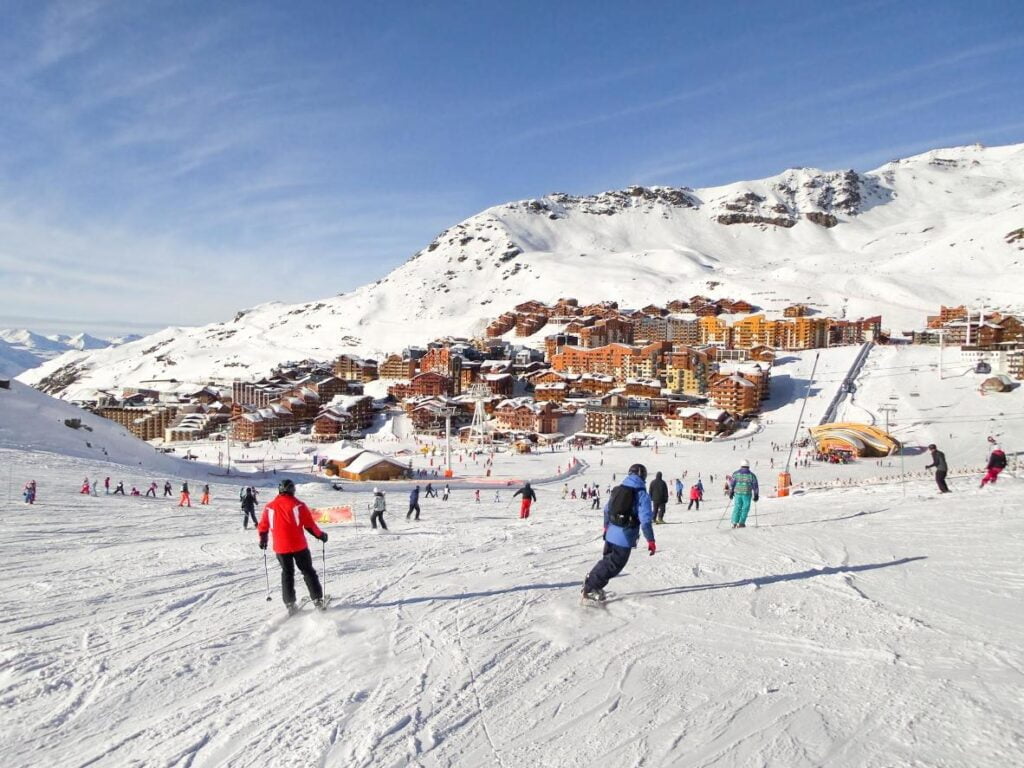 Skiing in the Alps